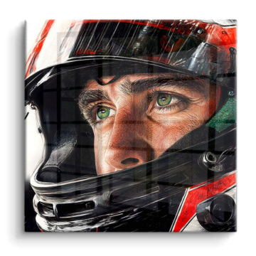 Formula Driver Portrait PVC Gloss Art