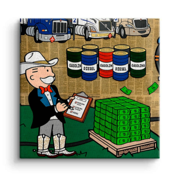 Fuel Economy inspirado en Monopoly - cuadro en lienzo