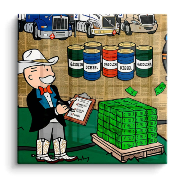 Fuel Economy inspirado en Monopoly - cuadro PVC brillante