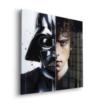 Darth Vader Inspired Split Portrait Acrylic Glass Art