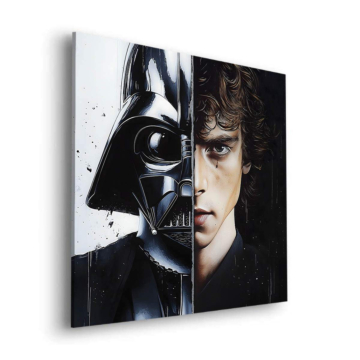 Darth Vader Inspired Split Portrait Dibond Matt Art