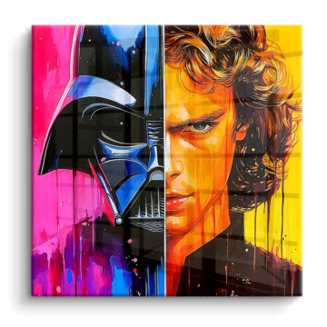 Anakin Porträt inspiriert von Darth Vader - PVC-Bild glänzend