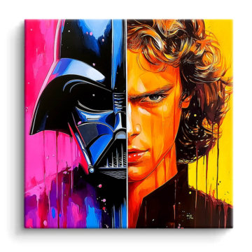 Anakin portret inspirowany Darthem Vaderem - obraz na matowym PVC