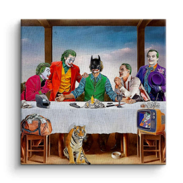 Joker Inspired Last Supper Canvas Art