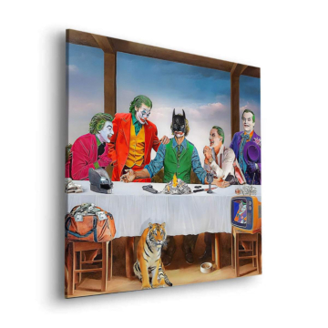 Last supper inspiré de Joker - tableau Dibond mat