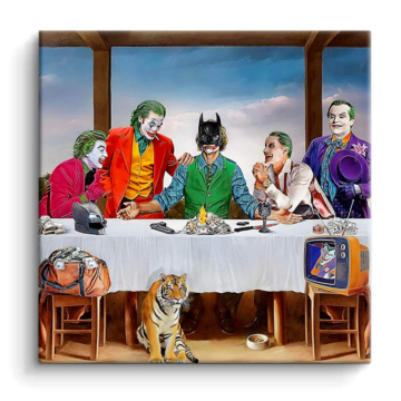 Last supper inspiré de Joker - tableau PVC mat