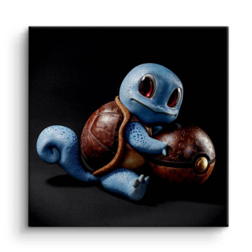 Squirtle Inspired Cute Racer Canvas Art