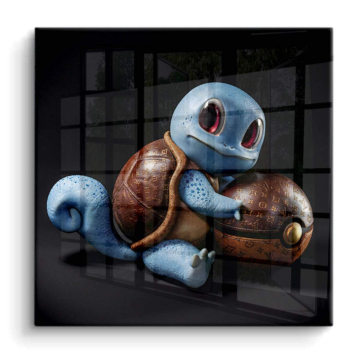 Cute piloto inspirado en Squirtle - cuadro PVC brillante