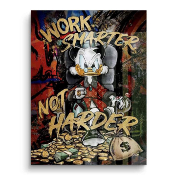 Geldposter inspiriert von Scrooge McDuck - PVC-Bild glänzend