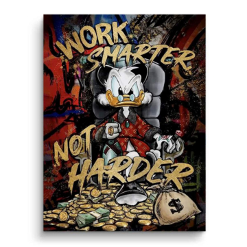 Motivo de dinero inspirado en Scrooge McDuck - cuadro PVC mate