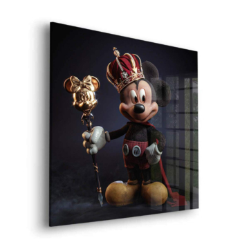 Royal König inspiriert von Mickey Mouse - Acrylglasbild