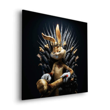Rabbit Inspired Iron Throne Dibond Matt Art