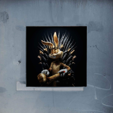 Rabbit Inspired Iron Throne Poster Art