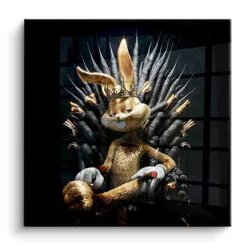 Rabbit Inspired Iron Throne PVC Gloss Art