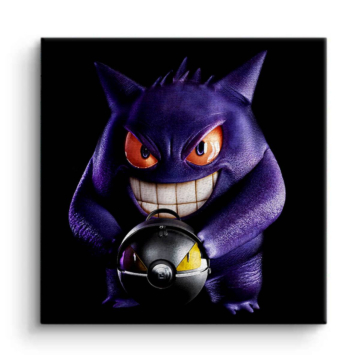 Gengar Inspired Countdown Canvas Art