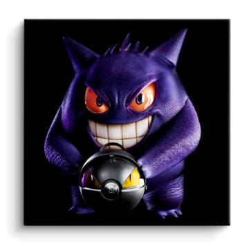 Countdown inspiré de Gengar - tableau PVC mat