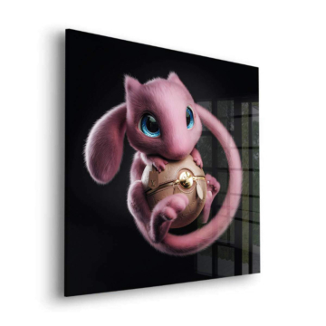 Dragon baby inspiré de Mew - tableau en verre acrylique
