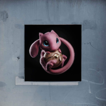 Baby-Drache inspiriert von Mew - Poster