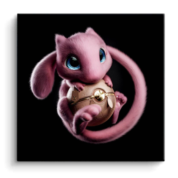 Baby-Drache inspiriert von Mew - PVC-Bild matt