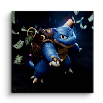 Stitch Inspired Money Heist Canvas Art