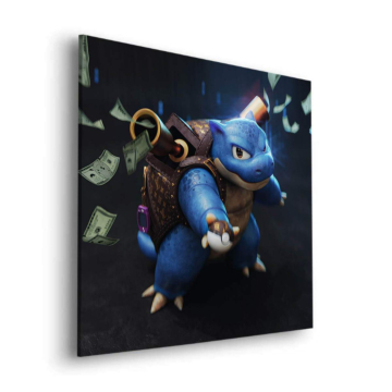 Geld Heist inspiriert von Stitch - Dibond-Bild matt