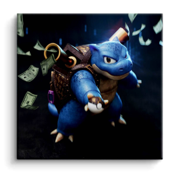 Geld Heist inspiriert von Stitch - PVC-Bild matt