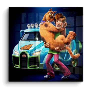Shaggy dúo inspirado en Scooby-Doo - cuadro PVC brillante