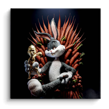 Bugs Bunny Inspired Iron Throne PVC Matt Art