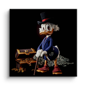 Bogactwo inspirowane Scrooge’em McDuckiem - obraz na płótnie