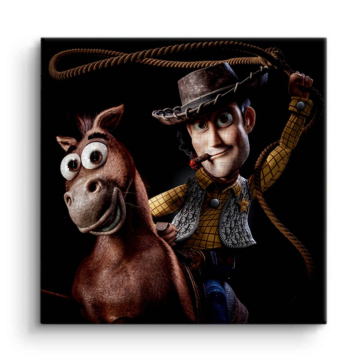 Toy Story Inspired Western Outlaw Canvas Art