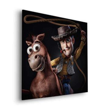 Hors-la-loi western inspiré de Toy Story - tableau Dibond mat