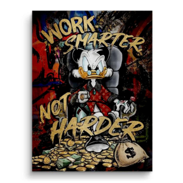 Argent inspiré de Scrooge McDuck - tableau sur toile