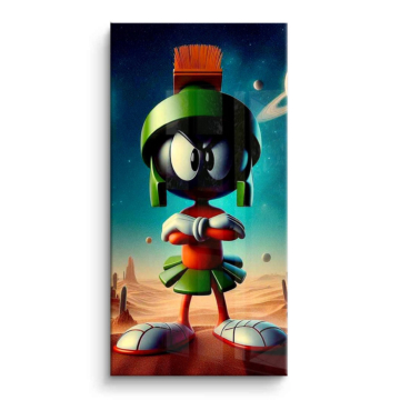 Personaje inspirado en Marvin the Martian - cuadro PVC brillante