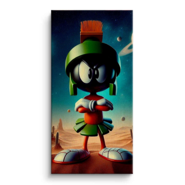 Marvin the Martian Inspired Canvas Art