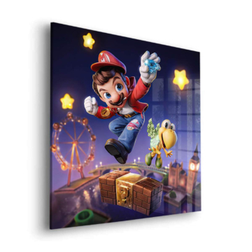 Super Mario Inspired Odyssey Treasure Acrylic Glass Art