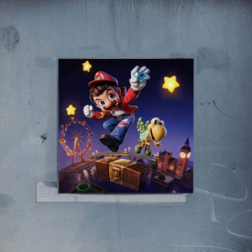 Super Mario Inspired Odyssey Treasure Poster Art