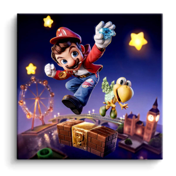 Super Mario Inspired Odyssey Treasure PVC Matt Art
