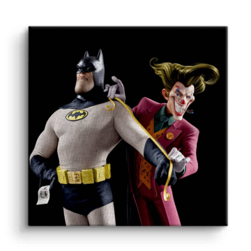 Batman and Joker Inspired Showdown Canvas Art