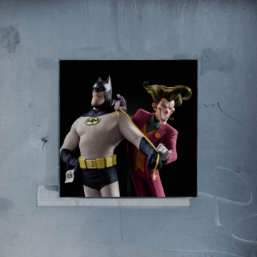 Enfrentamiento inspirado en Batman y Joker - póster