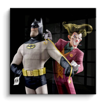 Showdown inspiriert von Batman und Joker - PVC-Bild glänzend