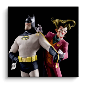 Showdown inspiré de Batman et Joker - tableau PVC mat