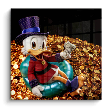 Argent mansion inspiré de Scrooge McDuck - tableau PVC brillant