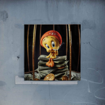 Reichtum im Käfig inspiriert von Tweety Bird - Poster