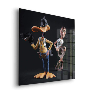Compagnons hors-la-loi inspirés de Toy Story - tableau en verre acrylique