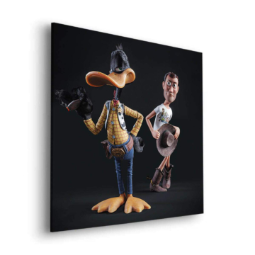 Amigos forajidos inspirados en Toy Story - cuadro Dibond mate