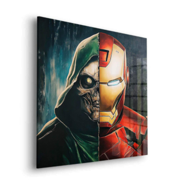 Iron Man Inspired Hero Villain Acrylic Glass Art