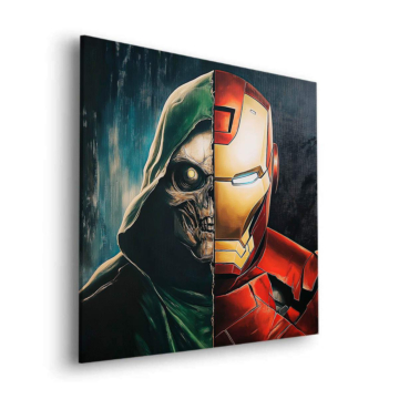 Iron Man Inspired Hero Villain Dibond Matt Art