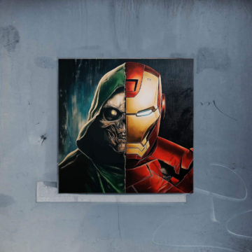 Iron Man Inspired Hero Villain Poster Art