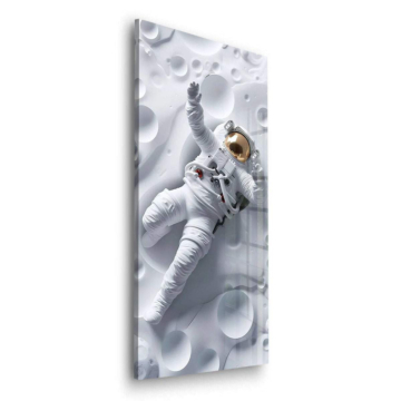 Astronaute en moonwalk - tableau en verre acrylique