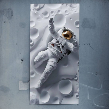 Astronaut beim Mondspaziergang - Poster